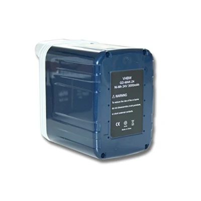 Afbeelding van vhbw NiMH accu 3000mAh (24V) voor elektrisch gereedschap Makita DK2403HF, DK2404HF, DK2405HF, TW200D, TW200DRA zoals 193127 4, B2417, B2420, B2430, BH2433.