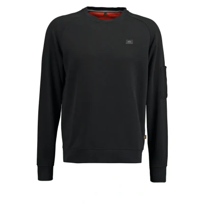 Afbeelding van Alpha Industries X FIT Sweater, Heren, Maat: Medium, Black