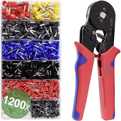 Afbeelding van Quadrios 2005CA001 Assortiment adereindhulzen Deels geïsoleerd Meerdere kleuren 1200 stuk(s)