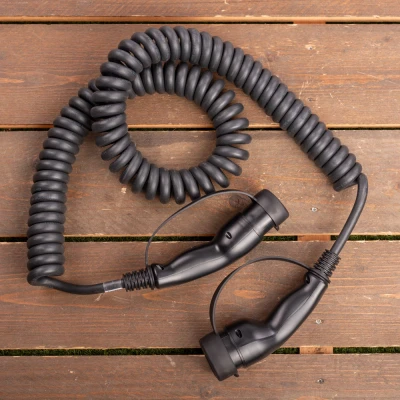 Afbeelding van E Line Laadkabel type 2 naar coiled 3 fase 16A 4 meter