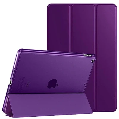 Afbeelding van Smart Magnetische Case Fit iPad 9.7 Inch (6e Generatie 2018) (5e 2017) A1893/A1954 A1822/A1823 Slanke Lichtgewicht Shell Stand Cover Auto Wake/Sleep (Paars)
