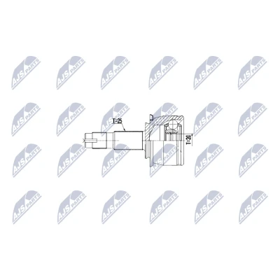 Afbeelding van Homokineet reparatie set, aandrijfas NTY NPZ PL 047