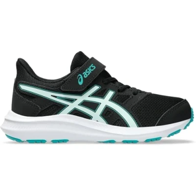 Afbeelding van Asics JOLT 4 Unisex Hardloopschoenen voor op de weg kinderen, Maat: 28.5, Black/soothing sea Schoenen