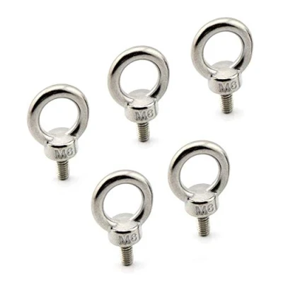 Afbeelding van VOANZO Hefring Eye Bolt M6/0.25 &quot;Marine Gewichtheffen Rvs Buitendraad Schroeven Bouten 5 stks