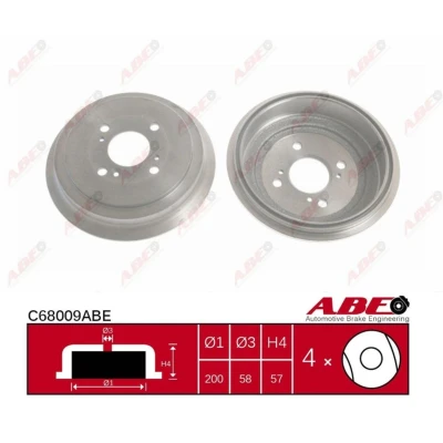 Afbeelding van ABE Remtrommel C68009ABE