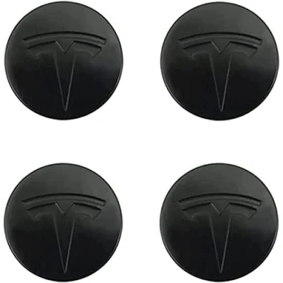 Afbeelding van 4 Stuks Auto Naafdoppen Stickers Voor Tesla Model 3 X S 56MM,gepersonaliseerde Sticker Decoratie Aluminium Band Hub Center Caps Sticker,E
