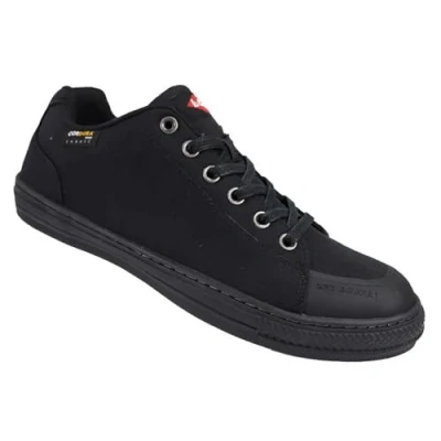 Afbeelding van Lee Cooper Werkkleding SB/SRA Retro Baseball Boot, Unisex Moderne Styling Veiligheidslaars, Cordura Schoen Zwart, 7 UK (41 EU)