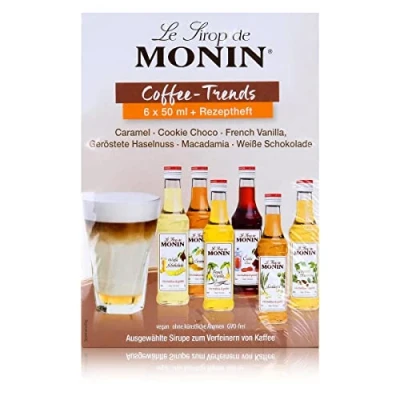 Afbeelding van Monin Mini Gourmet Siroop voor Koffie en Thee 6 x 5 cl Flessen