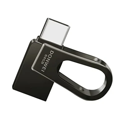 Afbeelding van USB stick 64 GB, 3.0 OTG Flash Drive Type C 2 in 1 roterende geheugenstick voor smartphones, laptops enz