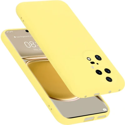 Afbeelding van Cadorabo Hoesje geschikt voor Huawei P50 PRO in LIQUID GEEL Beschermhoes gemaakt van flexibel TPU silicone Case Cover
