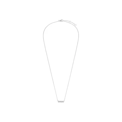 Afbeelding van Lucardi Kinder Zilveren kinderketting bloemen Ketting 925 Zilver Zilverkleurig 41 cm