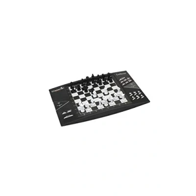 Afbeelding van Lexibook, Chessman Elite, Interactief Elektronisch Schaakspel, 64 Moeilijkheidsniveaus, LED&#039;s, Batterijgevoed of 9V Adapter, Zwart/Wit, CG1300