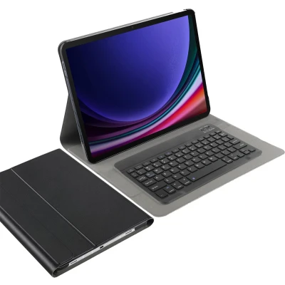 Afbeelding van Cazy Hoes met Toetsenbord geschikt voor Samsung Galaxy Tab S10+ / S9+ S9 FE+ Qwerty indeling Zwart