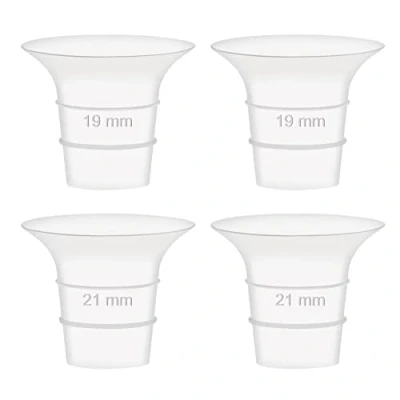 Afbeelding van Maymom 19 mm en 21 flensinzetstuk compatibel met Elvie Single/Double Electric, Stride draagbare beker van 24 mm, geen originele reserveonderdelen