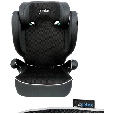 Afbeelding van Petex Basic Plus 1600 schwarz HDPE nach ECE R129 Kinderzitje Zwart
