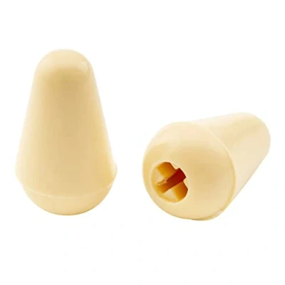 Afbeelding van Musiclily Pro Metrisch Maat Stratocaster Switch Tips Caps ST stijl Gitaar Schakelaarknop voor Import Strat Style, Crème (2 stuks)