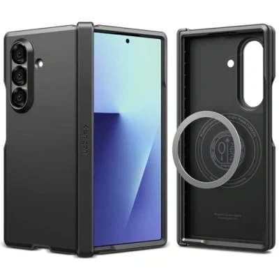 Afbeelding van Spigen Tough Armor Pro MagFit Case voor Samsung Galaxy Z Fold 7 hoesje, Compatibel met MagSafe Zwart