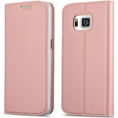Afbeelding van Cadorabo Hoesje geschikt voor Samsung Galaxy ALPHA in CLASSY ROSE GOUD Beschermhoes met magnetische sluiting, standfunctie en kaartvakje Book Case Cover Etui