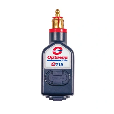 Afbeelding van TecMate OptiMate USB O 115, 3300mA weerbestendige lader met dubbele uitgang, BIKE plug (past op BMW, Triumph, Ducati Multistrada)