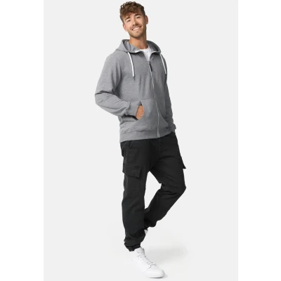 Afbeelding van INDICODE JEANS Sweatvest &#039;Christos&#039; grijs