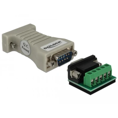 Afbeelding van Delock converter 1 x serieel RS 232 DB9 vrouwelijk naar R