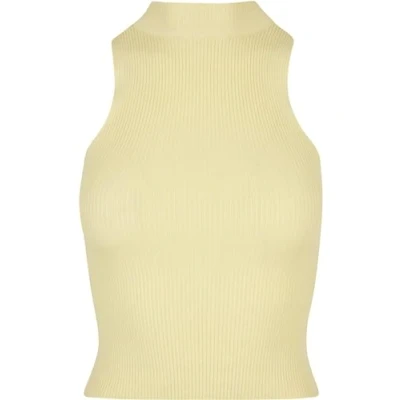 Afbeelding van Urban Classics Short Turtleneck Top, Dames, Maat: 4XL, Softyellow