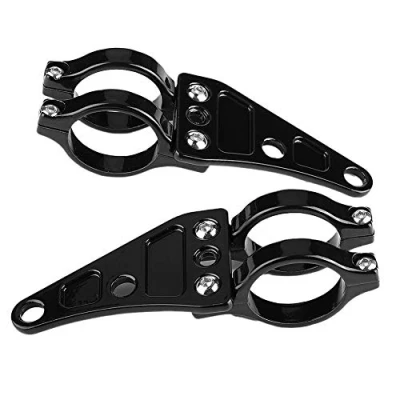 Afbeelding van Qiilu Motorfiets Koplamp Beugel, 2 stuks 35 43mm Beugel Houder fit voor soporte moto faros
