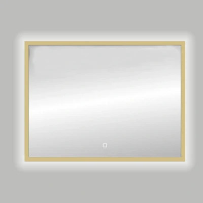 Afbeelding van Best Design Nancy spiegel met LED Isola B120 x H80 cm mat goud
