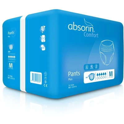 Afbeelding van Absorin Comfort pants plus medium tot 120 cm 14 stuks