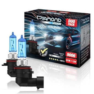 Afbeelding van HB4 9006 12V 51W Diamond Vision 8500k Xenon Look Autolamp Lamp Dimlicht Grootlicht Whitevision Wit Licht Ultra Life Halogeen Lampen Cool Blue Blauw Xtreme P22D