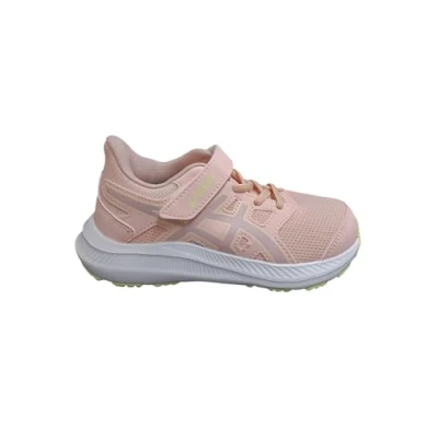 Afbeelding van Asics JOLT 4 Unisex Hardloopschoenen voor op de weg kinderen, Maat: 27, Breeze/neutral pink Textiel/ synthetisch