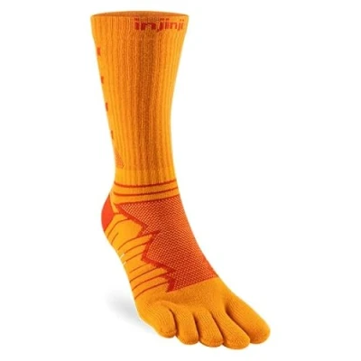 Afbeelding van Injinji Ultra Run Crew Midweight Padded Hardloopsokken Desert Orange 37 40