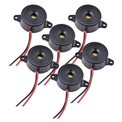 Afbeelding van Wenxiaw Elektronische zoemer, 12 V, actieve piëzo toonzoemer, 85 dB, elektronisch alarm,