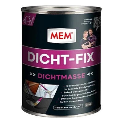 Afbeelding van MEM Dicht Fix, voor alle gebruikelijke ondergronden, het afdichten van lekken en kleinere lekkages, eenvoudig in gebruik, gebruiksklaar, uv bestendig, grijs, 750 ml