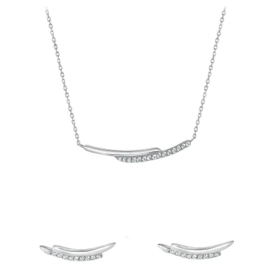 Afbeelding van Lucardi 2 PACK Oorbellen, Dames, Maat: One Size, Zilver