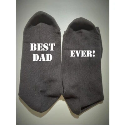 Afbeelding van Sokken met tekst voor vader: Best Dad Ever!
