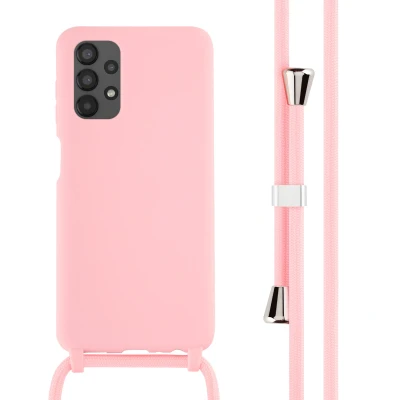 Afbeelding van Samsung Galaxy A13 (4G) Hoesje Siliconen en TPU (zacht) iMoshion Softcase/Koordhoesje/Backcover Roze Telefoonhoesje