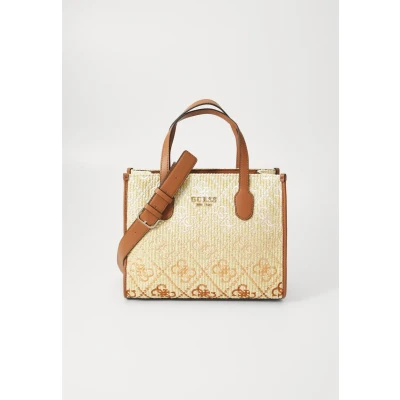 Afbeelding van Guess Silvana Handtas cognac, Dames, Maat: One Size, Cognac