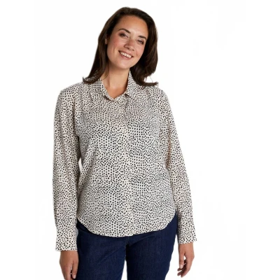 Afbeelding van Rechte blouse met polka dot print