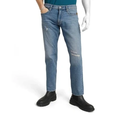 Afbeelding van G STAR heren Mosa Straight Jeans Jeans,Blauw (Sun Faded Highcloud Restored D23692 d775 g726),26W / 30L