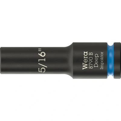 Afbeelding van Wera 05005565001 8790 B Impaktor Deep Lange Krachtdop 5/16&quot; Zeskant 63 Mm