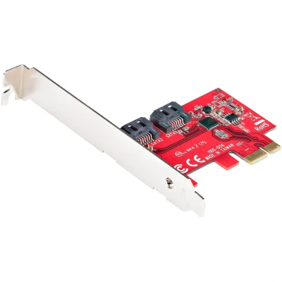 Afbeelding van StarTech.com 2P6G PCIE SATA CARD interfacekaart/ adapter Intern