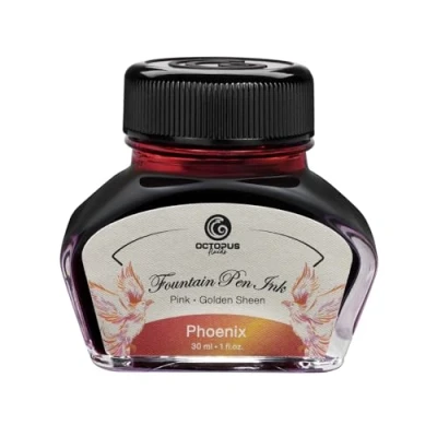 Afbeelding van Octopus Fluids Phoenix sheen Ink, vulpeninkt in inktglas, inkt, oranje, 30 ml
