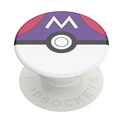 Afbeelding van PopSockets: PopGrip Uittrekbare Greep en Standaard voor Smartphones Tablets met een Verwisselbare PopTop Pokémon Master Ball