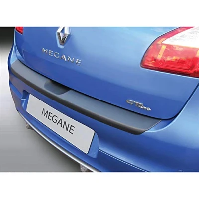Afbeelding van RGM ABS Achterbumper beschermlijst passend voor Renault Megane III HB 5 deurs 2008 2016 Zwart