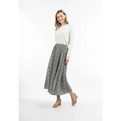 Afbeelding van Maxi rok DREIMASTER L / Zwart Wit 100% Polyester