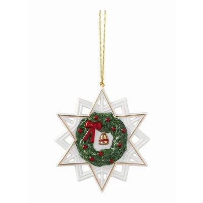 Afbeelding van Villeroy &amp; Boch Kerstkrans kersthanger 10 cm Multicolor