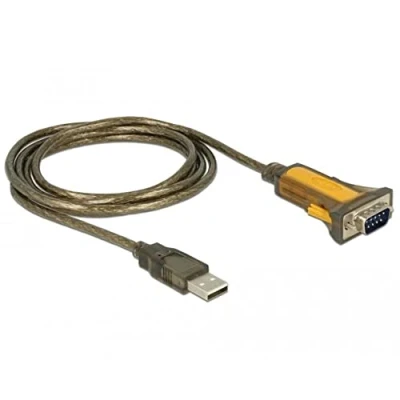 Afbeelding van Delock Adapter USB 2.0 Type A male&gt;1 x Serial RS 232 DB9 extended temperature range