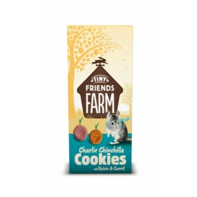 Afbeelding van Tiny Friends Farm Charlie Chinchilla Cookies Knaagdiersnack Bosbessen Wortel 120 g