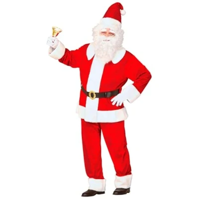 Afbeelding van Widmann Kerst &amp; Oud Nieuw Kostuum Kerstman Luxe Royal Santa XL Rood XXL Carnavalskleding Verkleedkleding